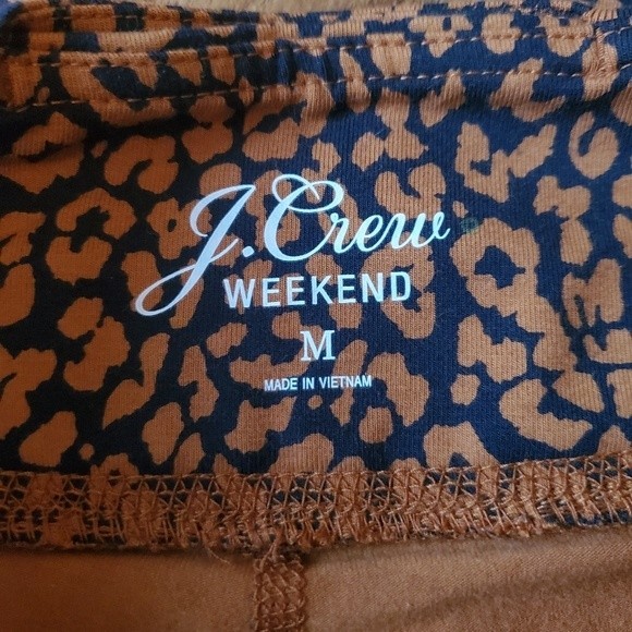 NWT J. Crew High-Rise Weekend Leopard Print Leggings - Picture 8 of 12